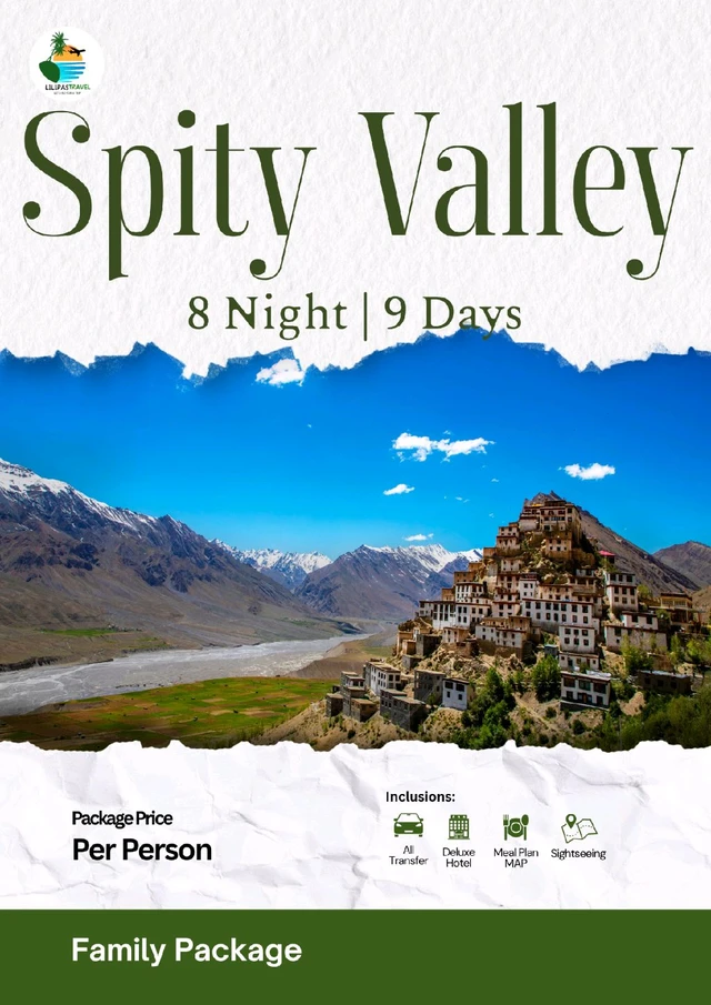 SPITI VALLEY (FLY)- 8N/9D MAP