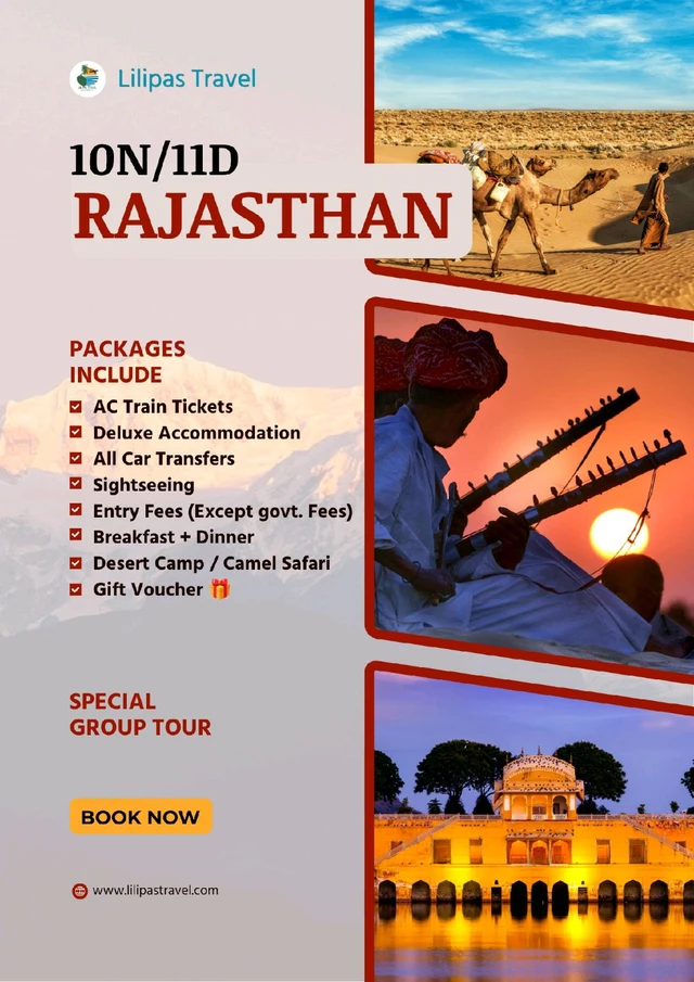RAJASTHAN TOUR (11th Jan 2027)- 11N/12D MAP