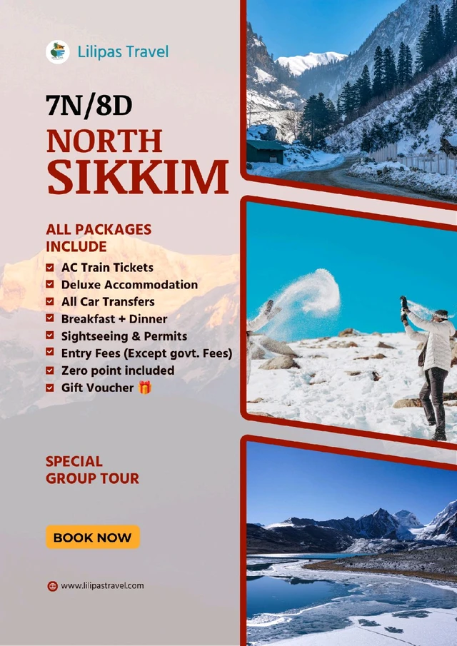 NORTH SIKKIM (19th March 2027)- 7N/8D MAP