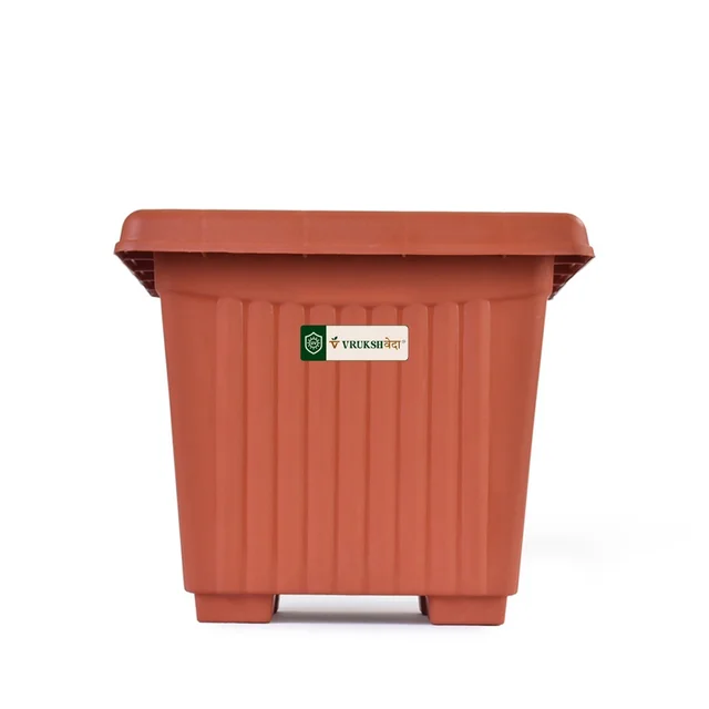 12 Inch Green Garden UV Square Planter