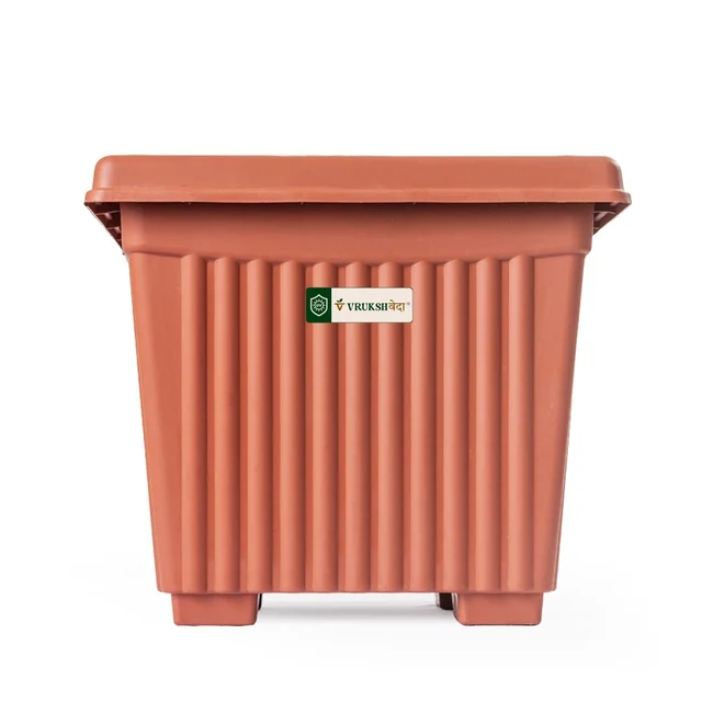 16 Inch Green Garden UV Square Planter