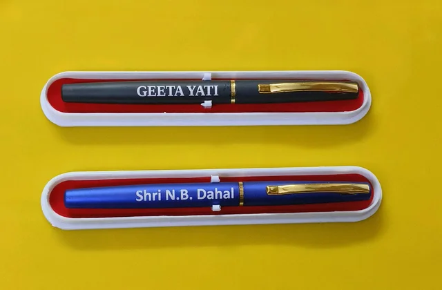 Pen For Gifting | Custmized Name Printed Pen Aniversary Birthday Gifting Pen Order Online Now - Black / Blue, Standard