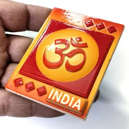 Om Symbol India Souvenir Fridge Magnets Online - 70x35 mm