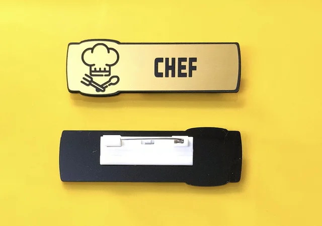 Best quality attractive Badge for Chef Waiter Cooking Staff wholesale or retail order now - 80x30 mm