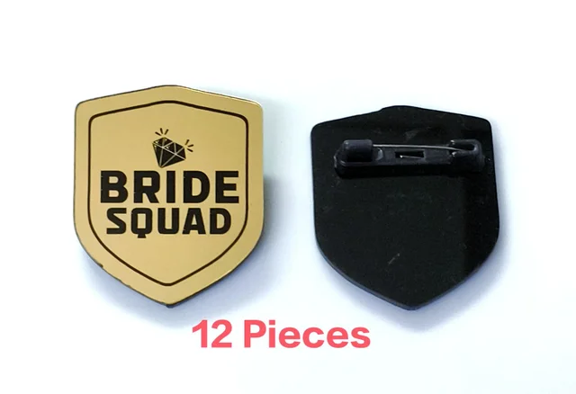 Bride Squad Badges Wedding Event Badges