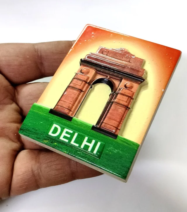 Souvenir Photo Magnet | Travel Memorial Photo Fridge Magnets Order Online Shipping Free Across India - 70x55 mm