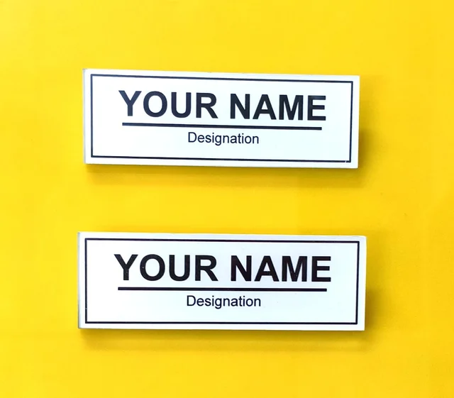 Order Online Set of 2 Badges for Student Teacher Officer Manager Member Shipping All Over India