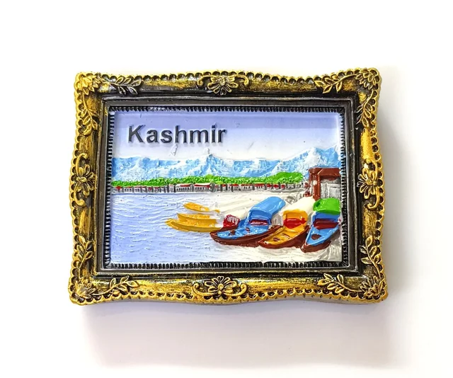 KASHMIR India Magnet | Travel Memorial Photo Fridge Magnets - 70x55 mm