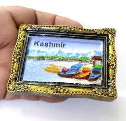 KASHMIR India Magnet | Travel Memorial Photo Fridge Magnets - 70x55 mm