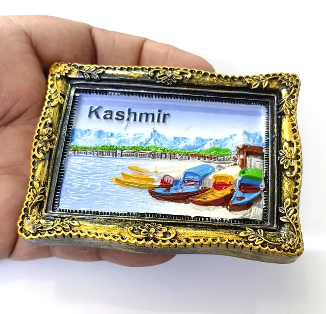 KASHMIR India Magnet | Travel Memorial Photo Fridge Magnets - 70x55 mm