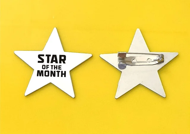 Personalised Star Badge - 44 mm