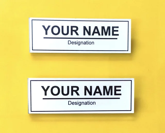 Custom Name Badges Order Online - 75x25 mm
