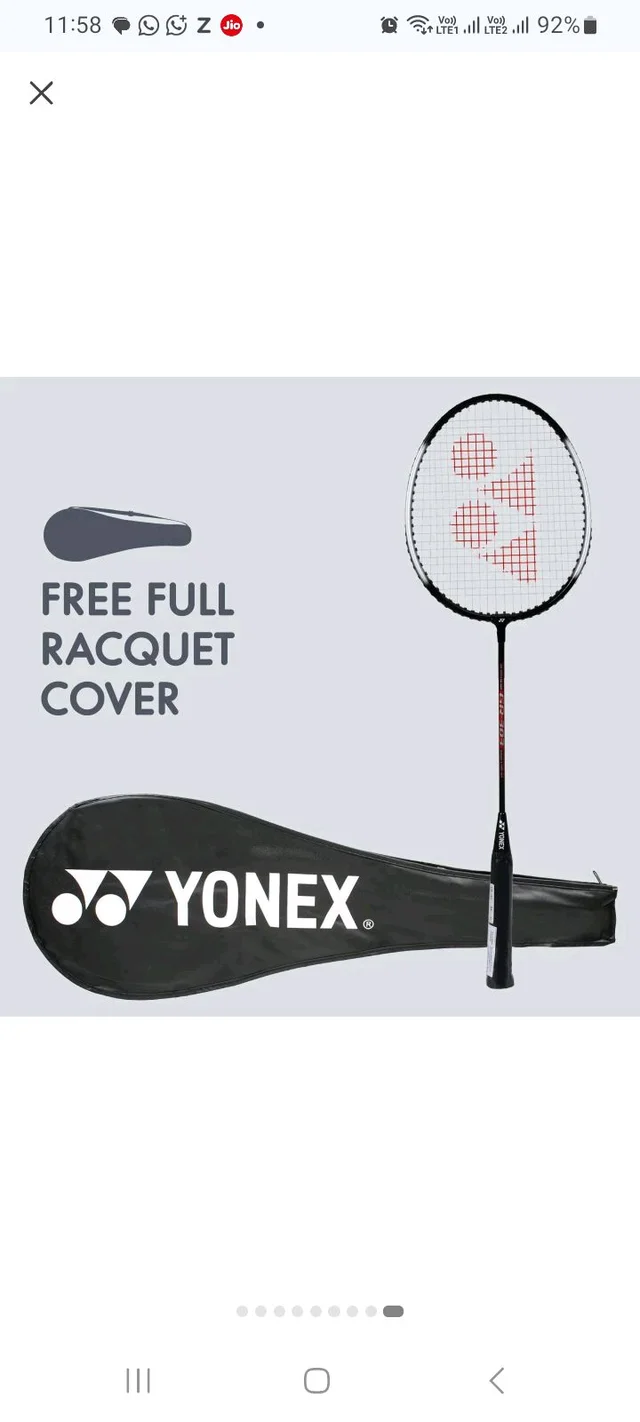 YONEX GR 303i Aluminium Strung Badminton Racket with Full Racket Cover (White) | for Beginners | 83 Grams | High Durability