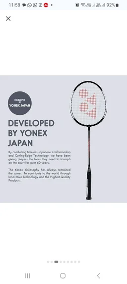YONEX GR 303i Aluminium Strung Badminton Racket with Full Racket Cover (White) | for Beginners | 83 Grams | High Durability - Ultramarine