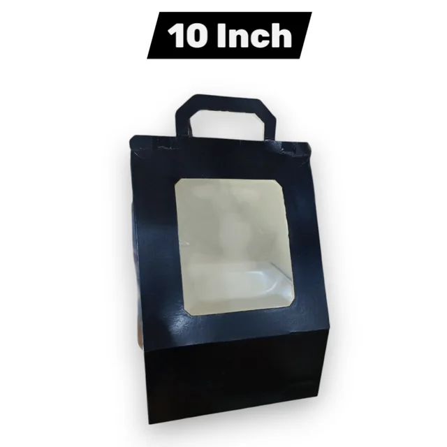 The Baking Curv 10 Inch Triangle Tall Cake Box – Elegant & Sturdy Box for Unique Cake Shapes and Slices