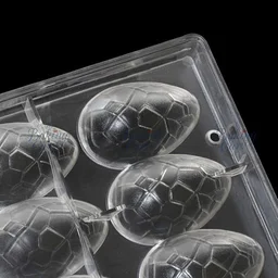 The Baking Curv 12 Holes Easter Eggs Shape Polycarbonate Chocolate Mold DIY Cake Decorating Mold Chocolate Pudding Moulds