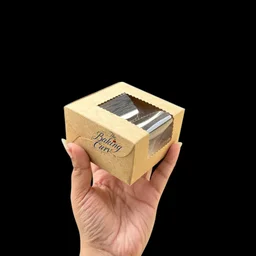The Baking Curv Kraft 1 Brownie Box Brown - Pack of 10