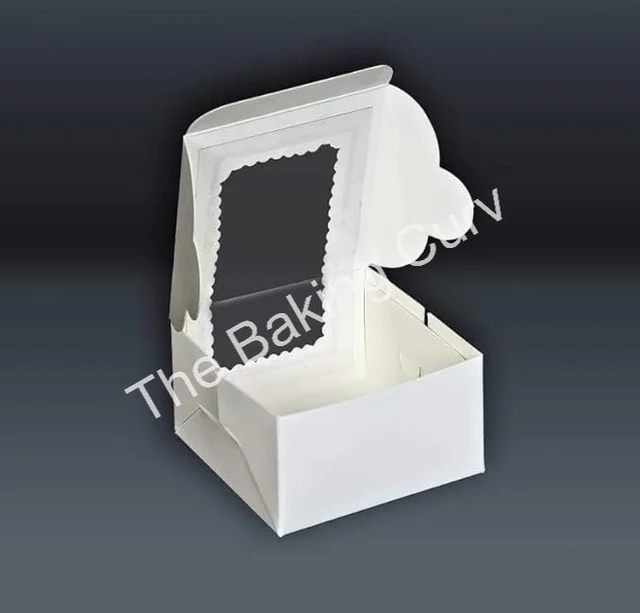 The Baking Curv 1 Pcs Brownie Box White - Pack of 10