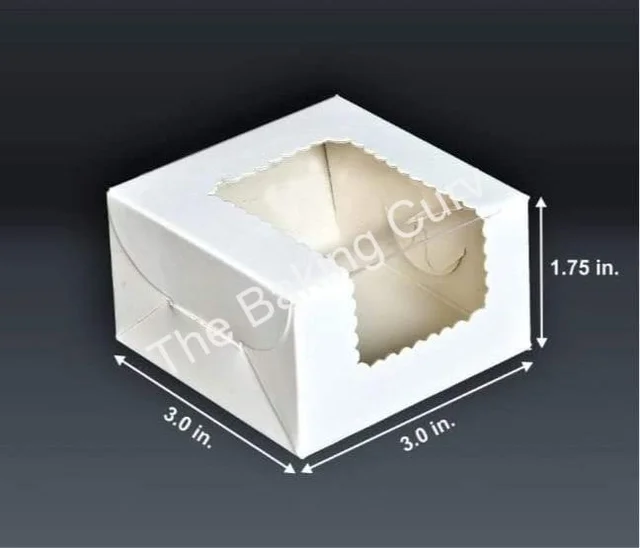 The Baking Curv 1 Pcs Brownie Box White - Pack of 10