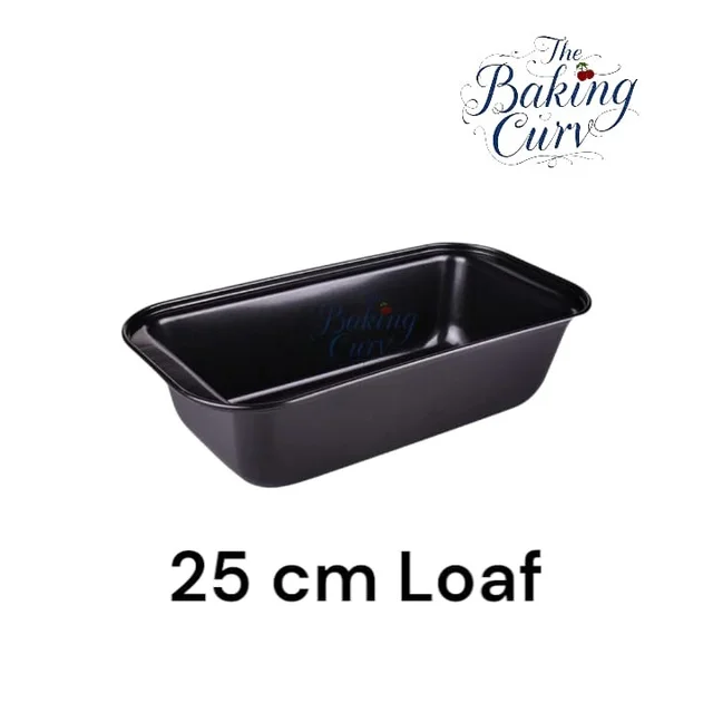 The Baking Curv 25 cm Non-Stick Bread Loaf Tin – Ideal for Baking Cakes, Breads - 25 Cm