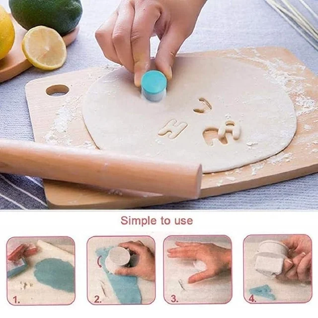 26 Pcs Push Easy Alphabet (Uppercase) Fondant, SugarPaste, Cookie Cutter