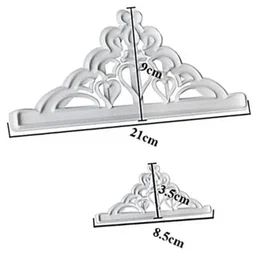 The Baking Curv Crown Plunger Cutter Set of 2 – Royal Fondant & Cookie Cutters for Cake Decorating & Themed Bakes