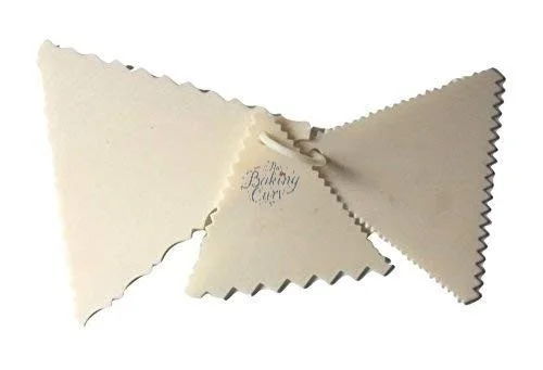 The Baking Curv 3-Piece Triangle Cake Scraper Set – Icing Smoother Tools for Cream, Ganache & Fondant Decoration