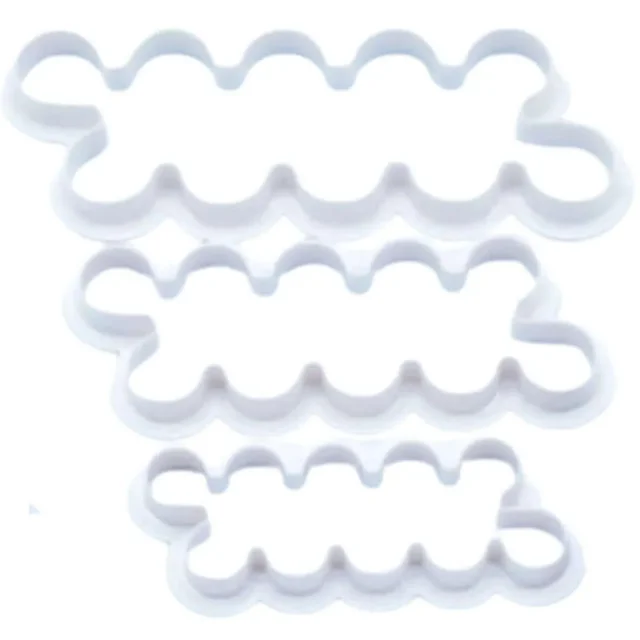The Baking Curv Rose Plunger Cutter Set of 3 – Fondant, Cookie & Biscuit Cutters for Floral Cake Decorating
