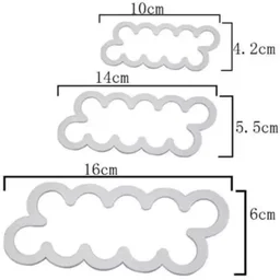 The Baking Curv Rose Plunger Cutter Set of 3 – Fondant, Cookie & Biscuit Cutters for Floral Cake Decorating