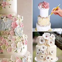 The Baking Curv 46 Pcs Fondant Cookie Sugar Craft Decorating Plunger Flowers Modelling DIY Cutters Moulds