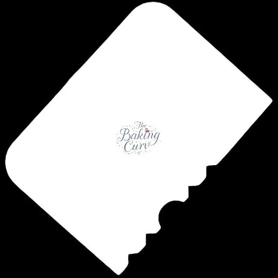 The Baking Curv 4pcs Side Scraper Set – Patterned Edge Cake Cream & Icing Smoother