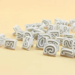 64pcs DIY Characters - Upper & Lower Case Alphabet Letters Cookie Cutter
