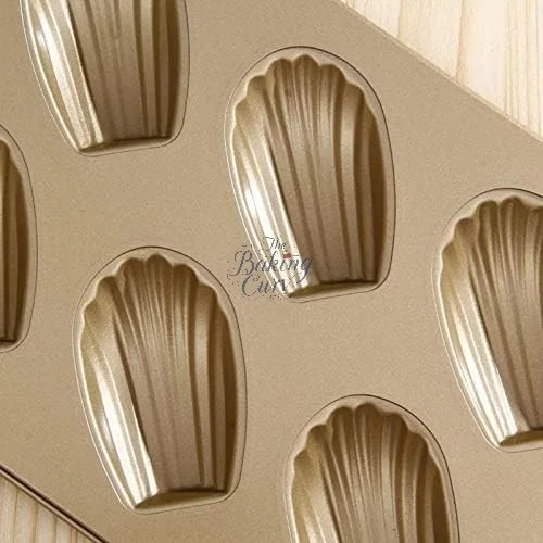 The Baking Curv 6 Cavity Madeleine Muffin Cake Mould Tray – Non-Stick Baking Pan