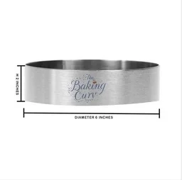 The Baking Curv 6x2 Inch Round Cake Ring – Stainless Steel Cheesecake and Dessert Mold