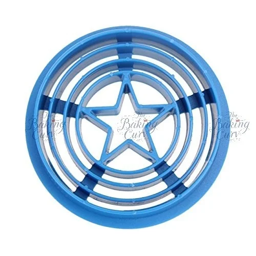 The Baking Curv 6-Piece Superhero Fondant Cutter Set – Captain America, Iron Man, Thor, Flash & Shield Shapes for Theme Cake Decoration