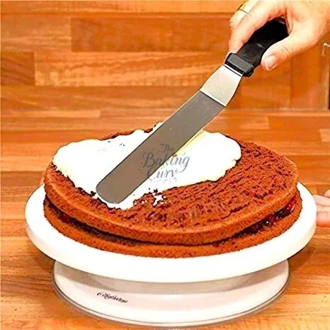 The Baking Curv Angular Knife – 8 Inch Stainless Steel Blade for Precision Cake Decorating