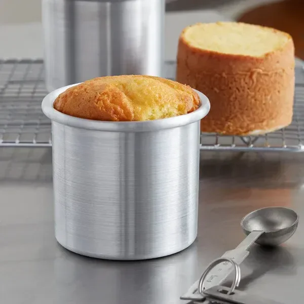The Baking Curv 3 x 3 Inch Height Premium Silver Aluminum Round Cake Tin – Professional-Grade Bakeware for Perfect Cakes, Cheesecakes, Brownies, Muffins, Pies, Tarts, Gourmet Desserts & More