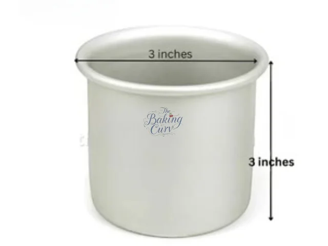 The Baking Curv 3 x 3 Inch Height Premium Silver Aluminum Round Cake Tin – Professional-Grade Bakeware for Perfect Cakes, Cheesecakes, Brownies, Muffins, Pies, Tarts, Gourmet Desserts & More