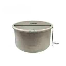 The Baking Curv 4 x 2 Inch Height Premium Silver Aluminum Round Cake Tin – Professional-Grade Bakeware for Perfect Cakes, Cheesecakes, Brownies, Muffins, Pies, Tarts, Gourmet Desserts & More