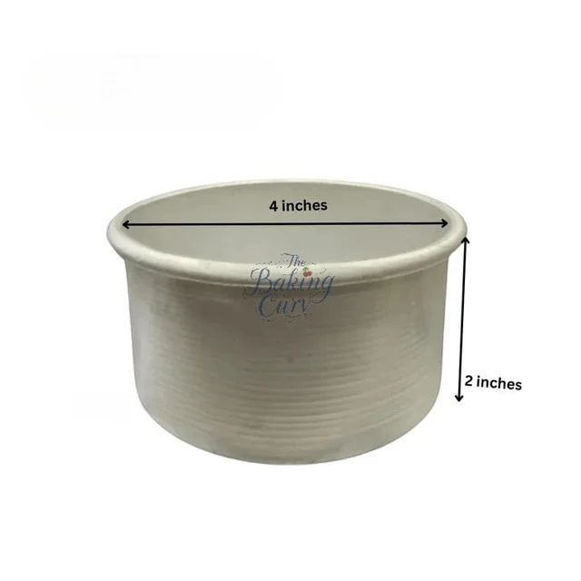 The Baking Curv 4 x 2 Inch Height Premium Silver Aluminum Round Cake Tin – Professional-Grade Bakeware for Perfect Cakes, Cheesecakes, Brownies, Muffins, Pies, Tarts, Gourmet Desserts & More