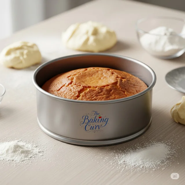 The Baking Curv 6 x 2 Inch Height Premium Silver Aluminum Round Cake Tin – Professional-Grade Bakeware for Perfect Cakes, Cheesecakes, Brownies, Muffins, Pies, Tarts, Gourmet Desserts & More