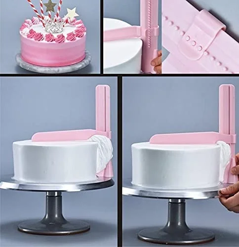 The Baking Curv Plastic Cake Scraper & Smoother – Cake Leveler Tool for Sharp Edges & Smooth Finishing