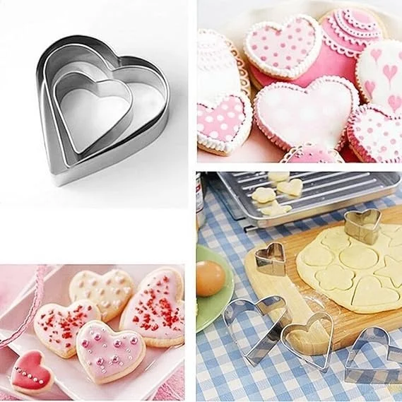 The Baking Curv 12 Pcs Stainless Steel Cookie Cutter Set – Assorted Shapes for Baking & Fondant Decoration