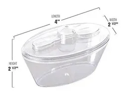 THE BAKING CURV MOOUSE CUP OVAL SMALL WITH SPOON (DK-146) - PACK OF 12