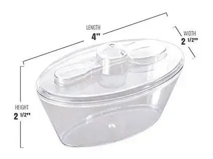 THE BAKING CURV MOOUSE CUP OVAL SMALL WITH SPOON (DK-146) - PACK OF 12