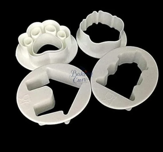 "Dog House Paw Shape Cookie Cutter – Cute Paw & House Design for Baking & Fondant"