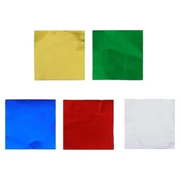 The Baking Curv Multi-Colour Foil Wrappers – Chocolate & Candy Wrapping Sheets for Gifting & Packaging Cut foil (Pack of 200)