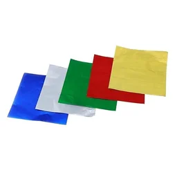 The Baking Curv Multi-Colour Foil Wrappers – Chocolate & Candy Wrapping Sheets for Gifting & Packaging Cut foil (Pack of 200)