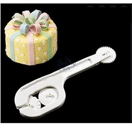 The Baking Curv 3-Wheel Fondant Cutter & Embosser – Stitching Wheel Tool for Cake Borders, Patterns & Detailing
