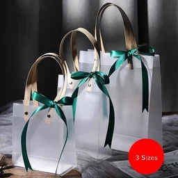 The Baking Curv Frosted Hamper Bag| Opaque Hamper Bag Vertical Size 15x21x7cm (Small) - Small, Pack Of 10
